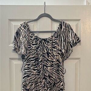 Zebra Print Women's Dress